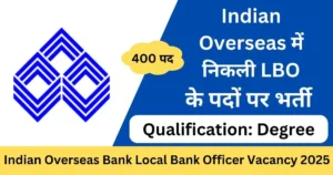 IOB Bank 400 Local Bank Officer Exam Admit Card – Punjab Job Vacancy